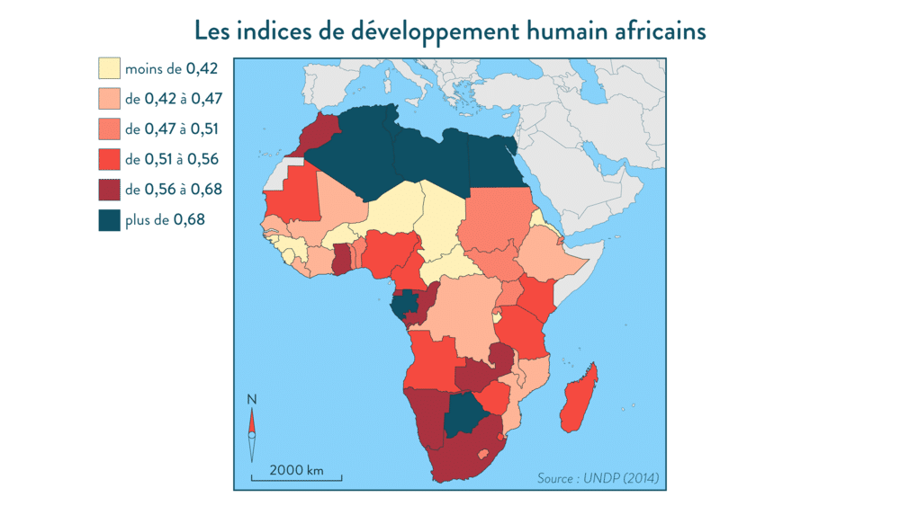 Quels sont les pays d'Afrique en voie de développement ?